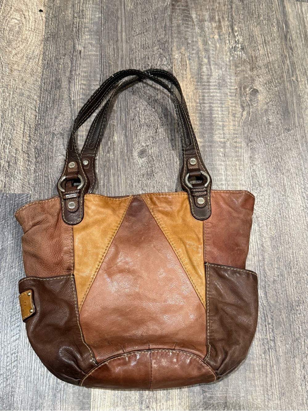 Women’s Tignanelo Multitone Leather Tote Bag - Brown & Tan